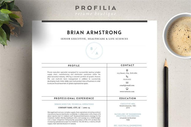 word简历模版 Word Resume Cover letter Template