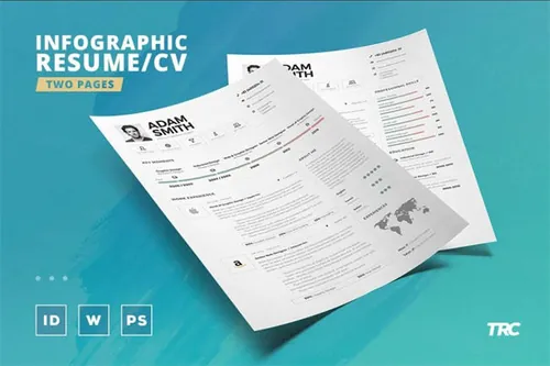 信息图表简历模版 Infographic ResumeCv Template