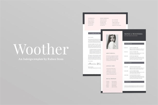 高雅简历模板 Woother Resume Template
