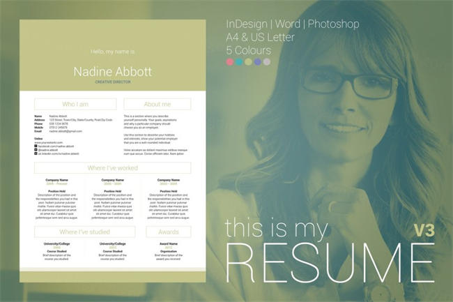 优雅的简历模板 My Resume Version 3
