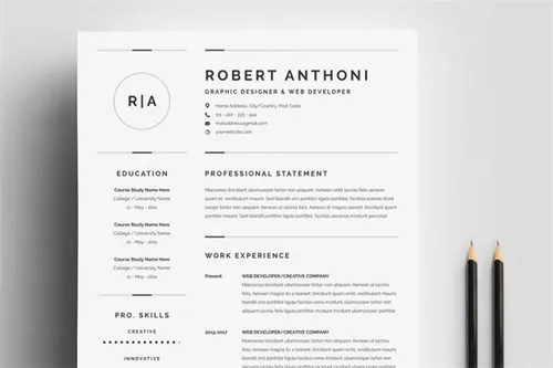 干净的简历模板 3 Pages Clean Resume