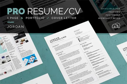 极简主义简历模板 Jordan – Pro Resume
