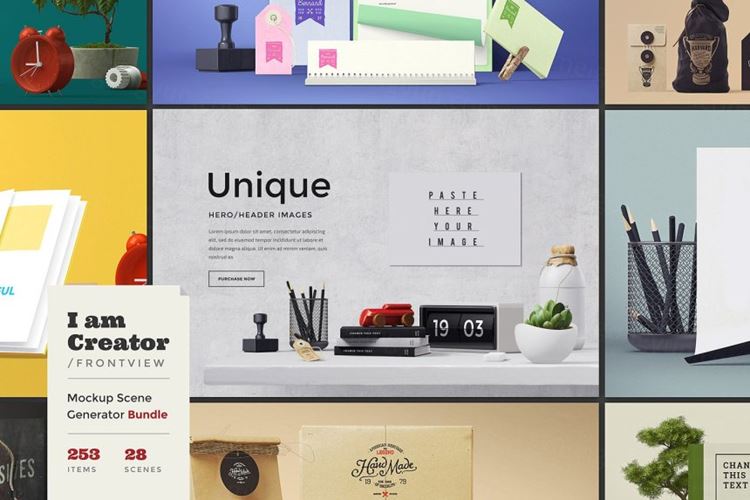 高端DIY模拟场景样机三部曲 の I am Creator / Frontview