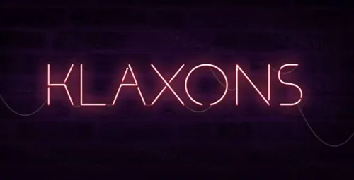 一款纤细霓虹灯英文字体Klaxons Neon Style Font