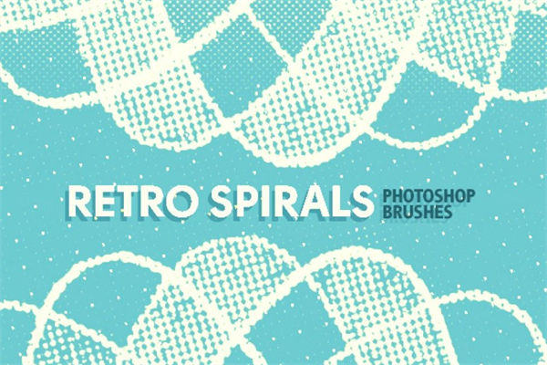 复古螺旋效果Photoshop笔刷