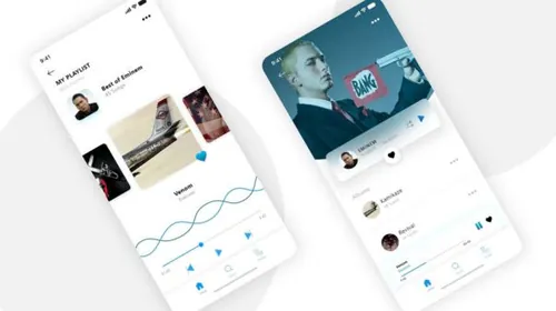 音乐APP界面设计 Music Screens 每日UI源文件分享