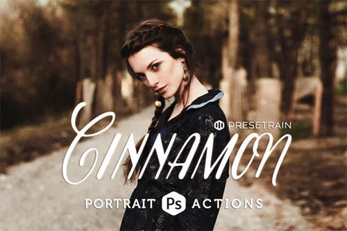 经典的人像动作 Cinnamon Portrait Photoshop