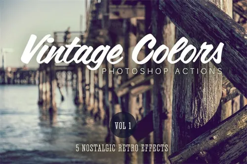 经典色彩的PS动作 Vintage Colors Actions Vo