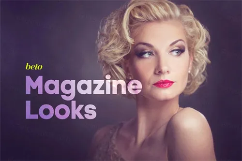 高端杂志视觉感官的PS动作文件 Magazine Looks Acti