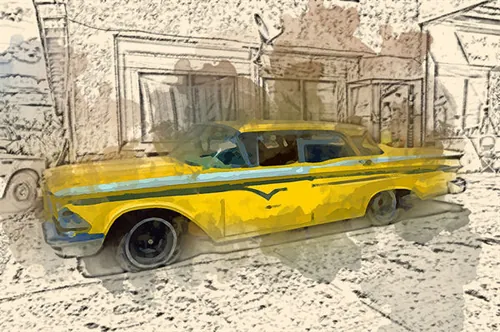 混合艺术手绘风格动作