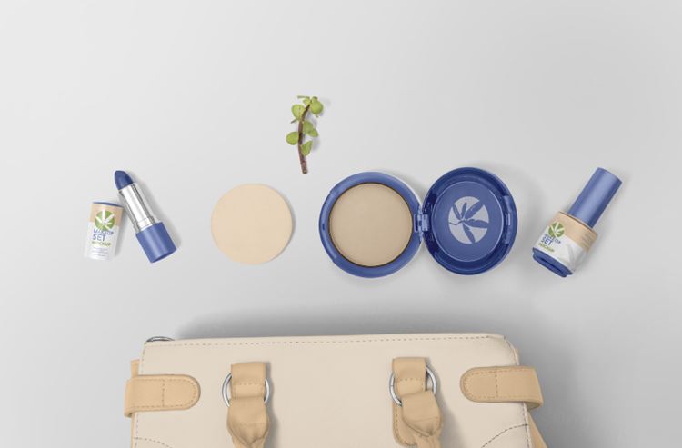 高端品牌化妆品护肤品包装贴图样机模板Cosmetic Branding Mockups