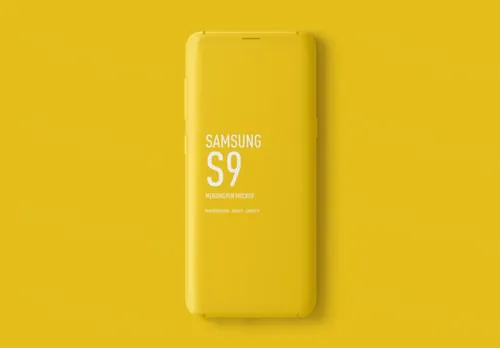 三星s9白模手机贴图展示样机模版 Minimal Samsung Galaxy S9 Mockups