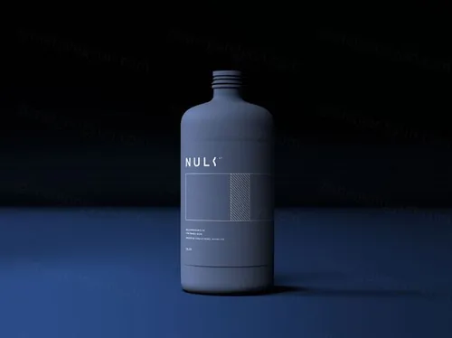 哑光大瓶包装设计贴图样机模板 Matte Bottle Mockup