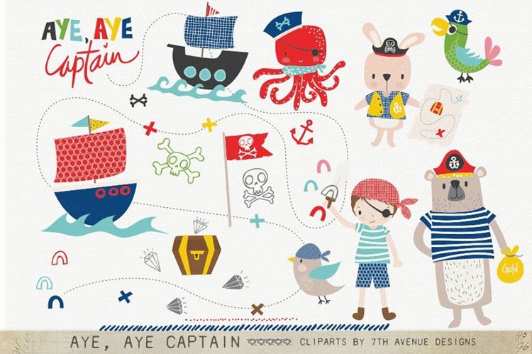 Aye , Aye Captain Cliparts