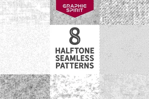 矢量半色调点背景纹理素材 Vector Halftone D