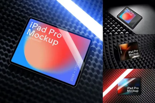 高质量苹果平板电脑网页UI设计贴图展示样机模板 MacBoo