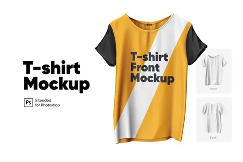 挂起来的T恤衫样机（PSD）