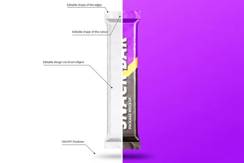 士力架视频包装样机（长）（PSD）