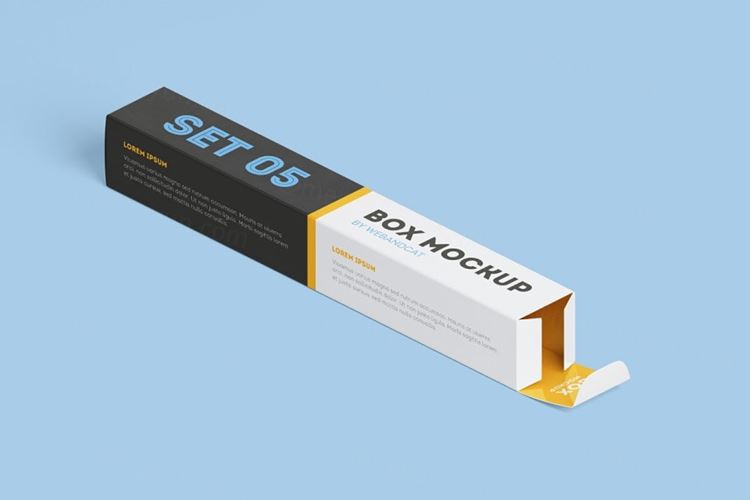 多视觉多角度高品质高分辨率品牌长矩形包装盒