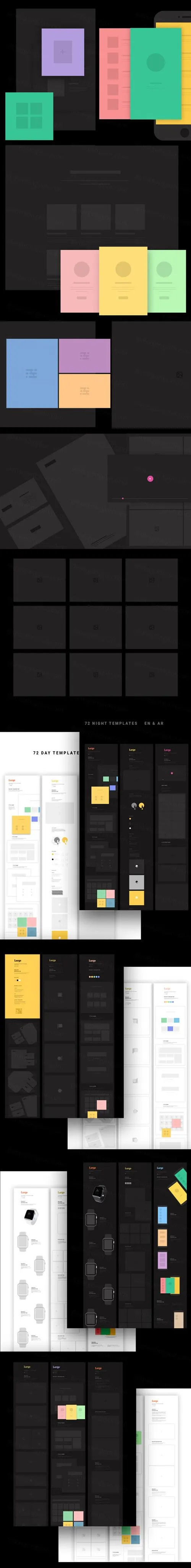 140个用于展示作品的展示模型（Mockup）PSD模板