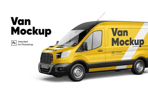 时尚高端专业的高品质厢货箱货货车卡车车体广告VI设计