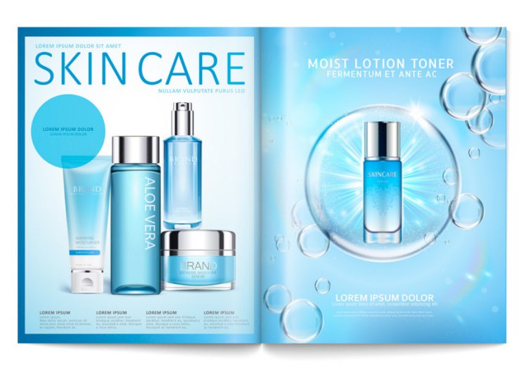 SKINCARE 化妆品画册设计【韩国高端】矢量模板
