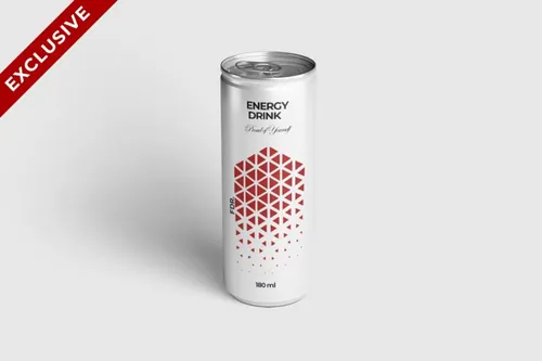 能量饮料可乐易拉罐包装设计提案样机PSD模板 Free Can Soda Mockup