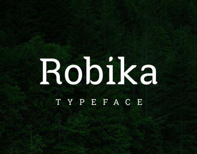 Robika Serif Typeface 一款独特的衬线字体