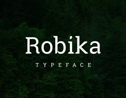 Robika Serif Typeface 一款独特的衬线字体