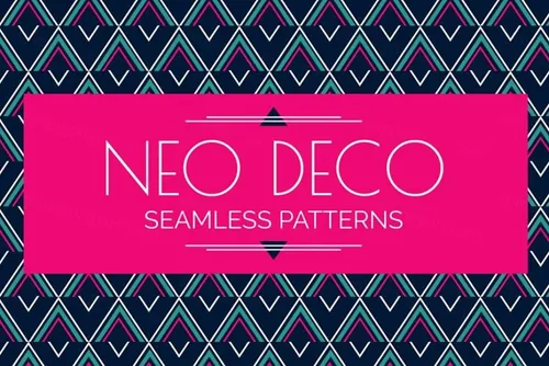 现代的几何无缝背景纹理素材 Modern Geometric