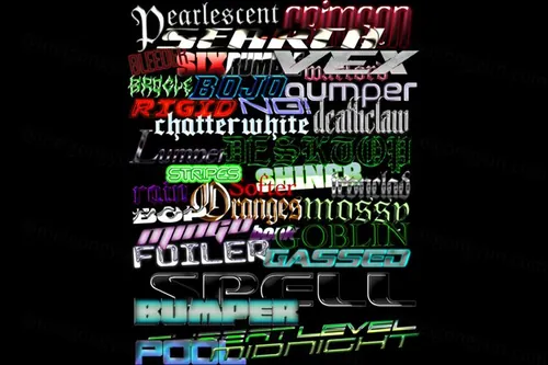 酸性艺术抽象文本特效PSD模板素材 TXT FX V4