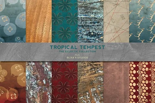 玫瑰金粗糙纹理无缝背景素材 Tropical Tempest