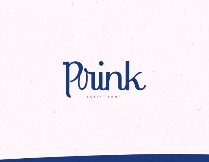 Prink Script Typeface 一款充满活力的手写字体