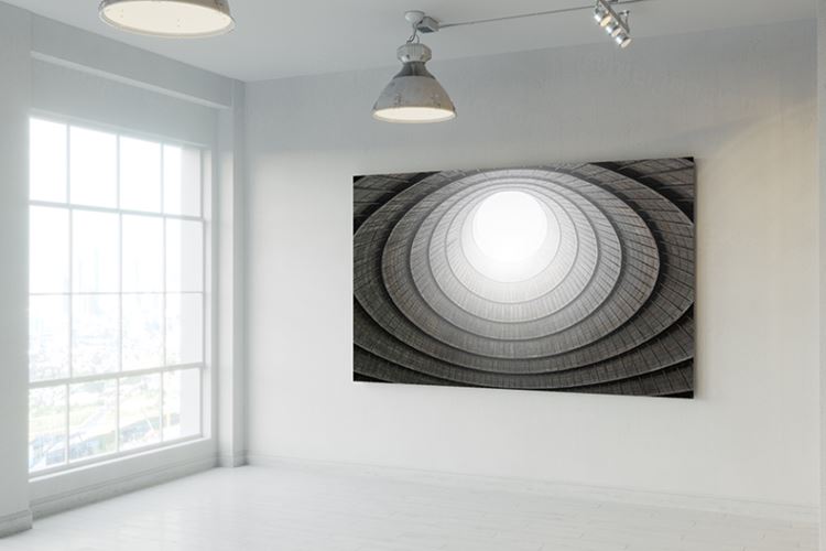 画廊场景海报广告图提案贴图样机PSD模板 Gallery Poster Mock-Up (Day edition)