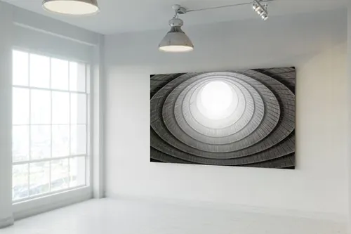 画廊场景海报广告图提案贴图样机PSD模板 Gallery Poster Mock-Up (Day edition)