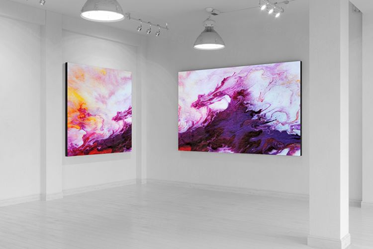 画廊场景海报广告图提案贴图样机PSD模板 Gallery Poster Mock-Up (Day edition)