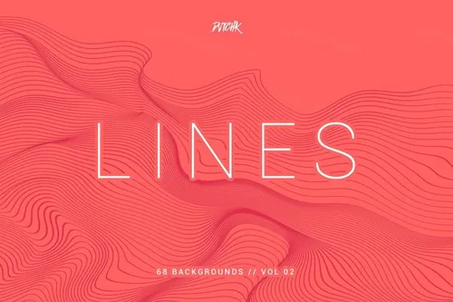 68个波浪线超清背景（第2辑）Lines | Wavy Ba