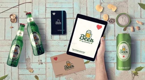 啤酒酒吧品牌VI提案Beer  Bar Mockup  Hero Images Scene Generator