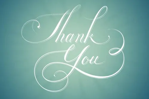 感谢设计字体 Thank you vector shape psd