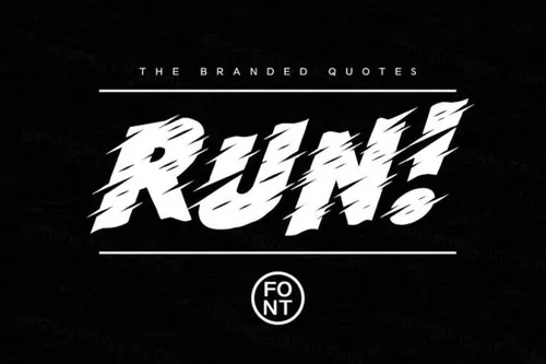 动感设计字体 Run! Font   Arcade Text Tutorial