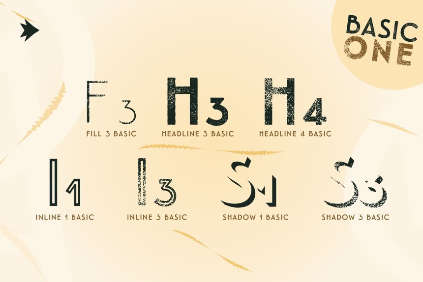 炭笔笔刷字体 Emblema Headline 1BASIC
