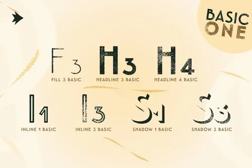 炭笔笔刷字体 Emblema Headline 1BASIC