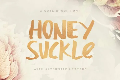 手写广告字体 Honeysuckle Typeface