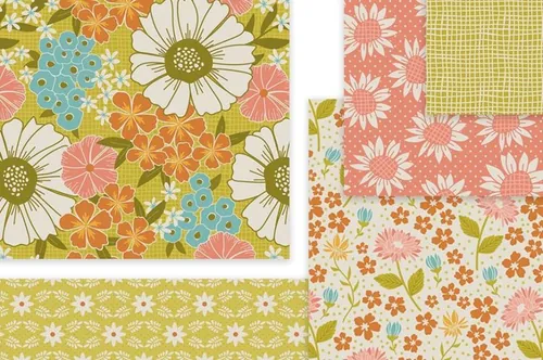 复古花卉手绘图案素材 Vintage Floral Feed