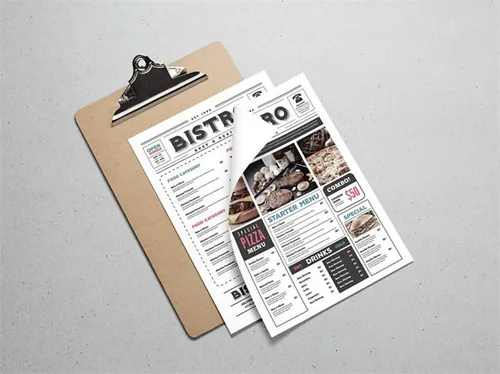 报纸风格的美食菜单菜谱模板 Newspaper_Style_Food_Menu