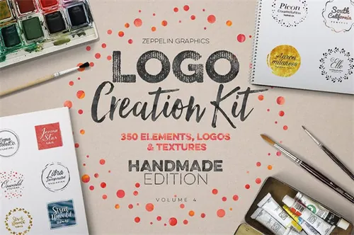 手绘徽标logo设计模板 Logo-Creation-Kit-