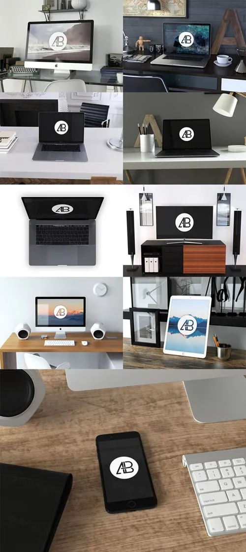 WEBAPP UI设计展示模型MockupsPSD模板