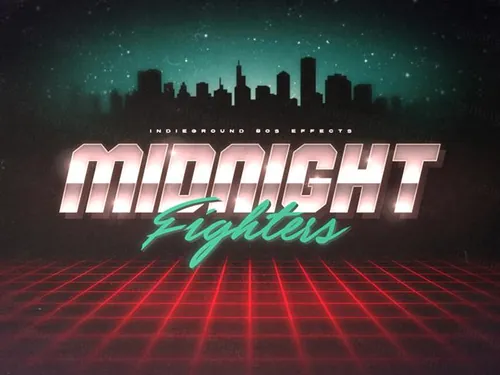 80年代复古经典蒸汽波立体字体PSD模板素材 80s Tex