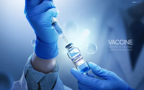 高科技疫情病毒防护疫苗研发医学海报PSD模板 High tech medical posters