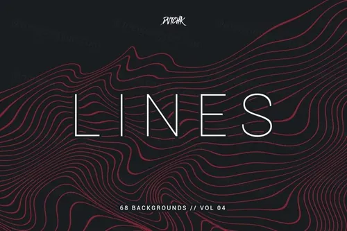 68个波浪线超清背景（第4辑）Lines | Wavy Ba